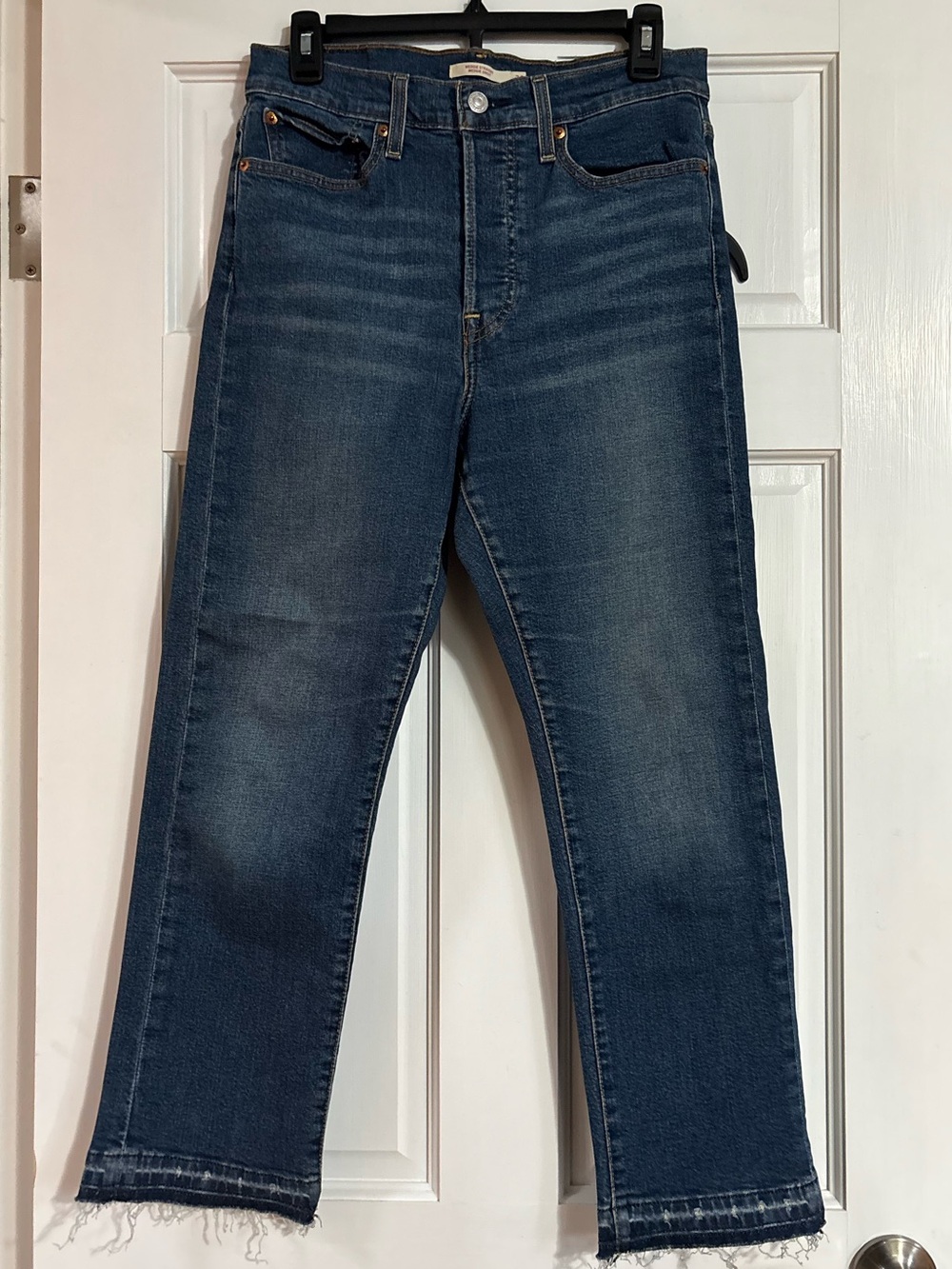 Levi's High-Rise Straight Jeans in Dark Indigo